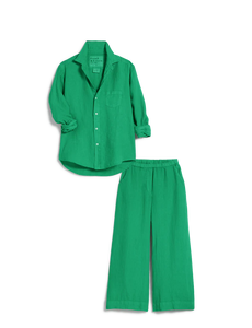 Tuscany Linen Getaway Set- Kelly Green