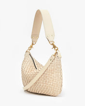 Moyen Messenger- Cream Woven Checker