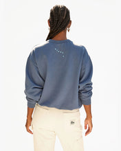 Oversized Sweatshirt- Faded Navy w/ Light Blue Oui
