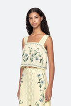 Audra Embroidery Tank Top- Butter