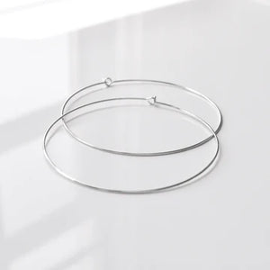Lola Petite Hoop Earrings- Silver