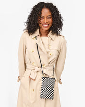 Poche- Black & Cream Woven Checker