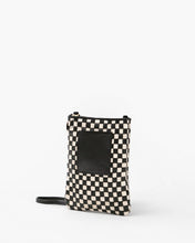 Poche- Black & Cream Woven Checker