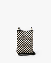 Poche- Black & Cream Woven Checker