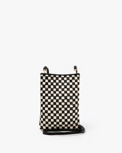 Poche- Black & Cream Woven Checker