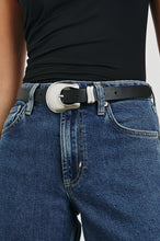 Rodeo Belt- Black Silver