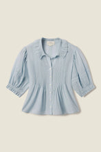 Jess Blouse- Cloud Houndstooth