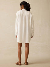Dune Cotton Gauze Haze Shirtdress- White