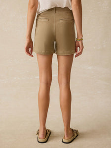 Stretch Terry Patch Pocket Short- Desert Khaki