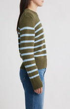 Alise Sweater- Olive Sky Stripe
