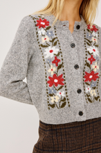 Millie Cardigan- Grey Floral