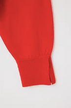 Henry Knit Pullover- Red