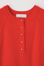 Henry Knit Pullover- Red