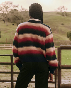 The Bubble Pullover Sweater- Reflection Stripe