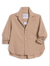 Silvio Untuckable Button- Up Shirt- Sand/ Brown/ Cream Plaid