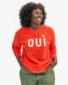 Sweatshirt- Blood Orange w/ Cream Oui