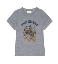 The Boxy Crew w/ Rodeo Graphic- Heather Grey