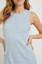 Tank Dress- Chambray Blue Stripe