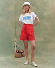 The Pleated Trouser Short- Hot Red