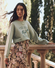 The League Sweatshirt w/ Bucking Bronco Graphic- Smoke Green