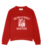 The Teammate Sweatshirt W/ Great Smoky Mountains- Cherry