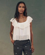 The Westport Top w/ Honeycomb Eyelet- White