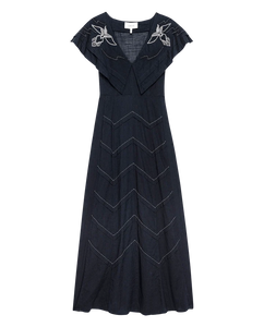 The Beaded Partridge Dress- Black