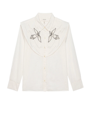 The Beaded Partridge Top- Cream