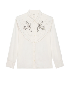 The Beaded Partridge Top- Cream