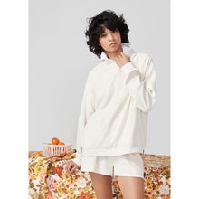 The Terry Franny Sweatshirt- Cream