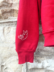 Arkansas Sweatshirt-- Red W/ Hog