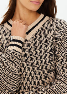 Castilla Millie Knit Sweater- Abstract