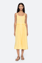 Alberte Solid Tank Dress- Yellow
