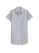 Julia Shirt Dress- Off White Stripe