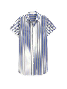 Julia Shirt Dress- Off White Stripe