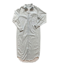 Maxi Shirtdress- Classic Blue W/ Tattered Wash