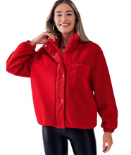 Milly Sherpa Jacket- Red