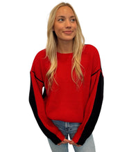 Astrid Sweater- Red/Black