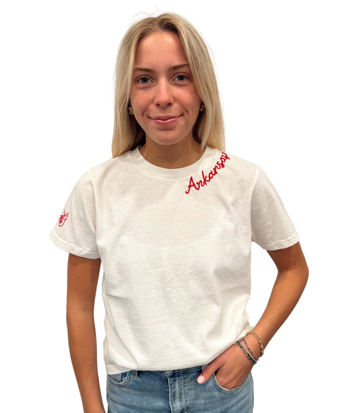 Arkansas Tee- Off White