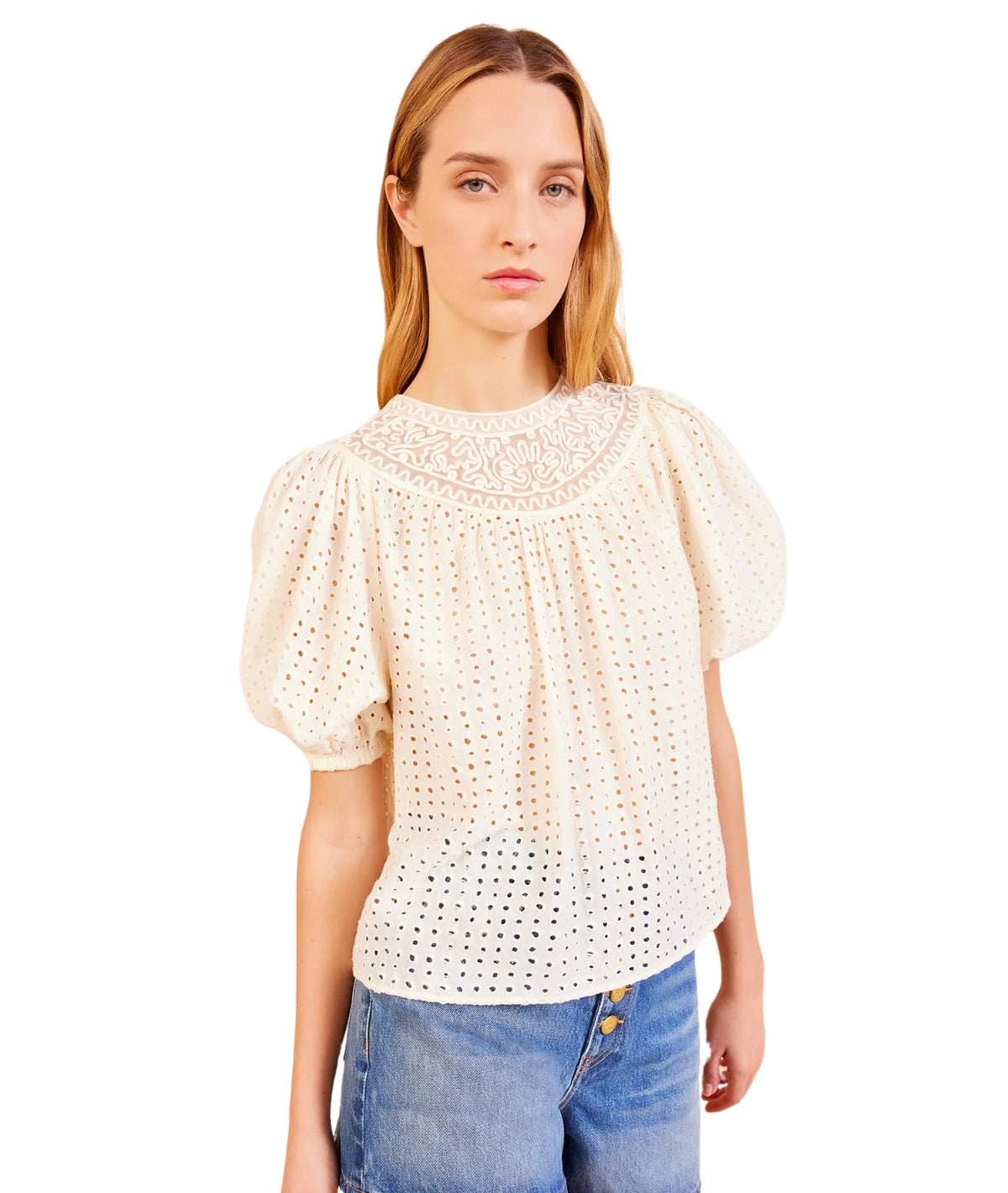 Amina Top- Ivory