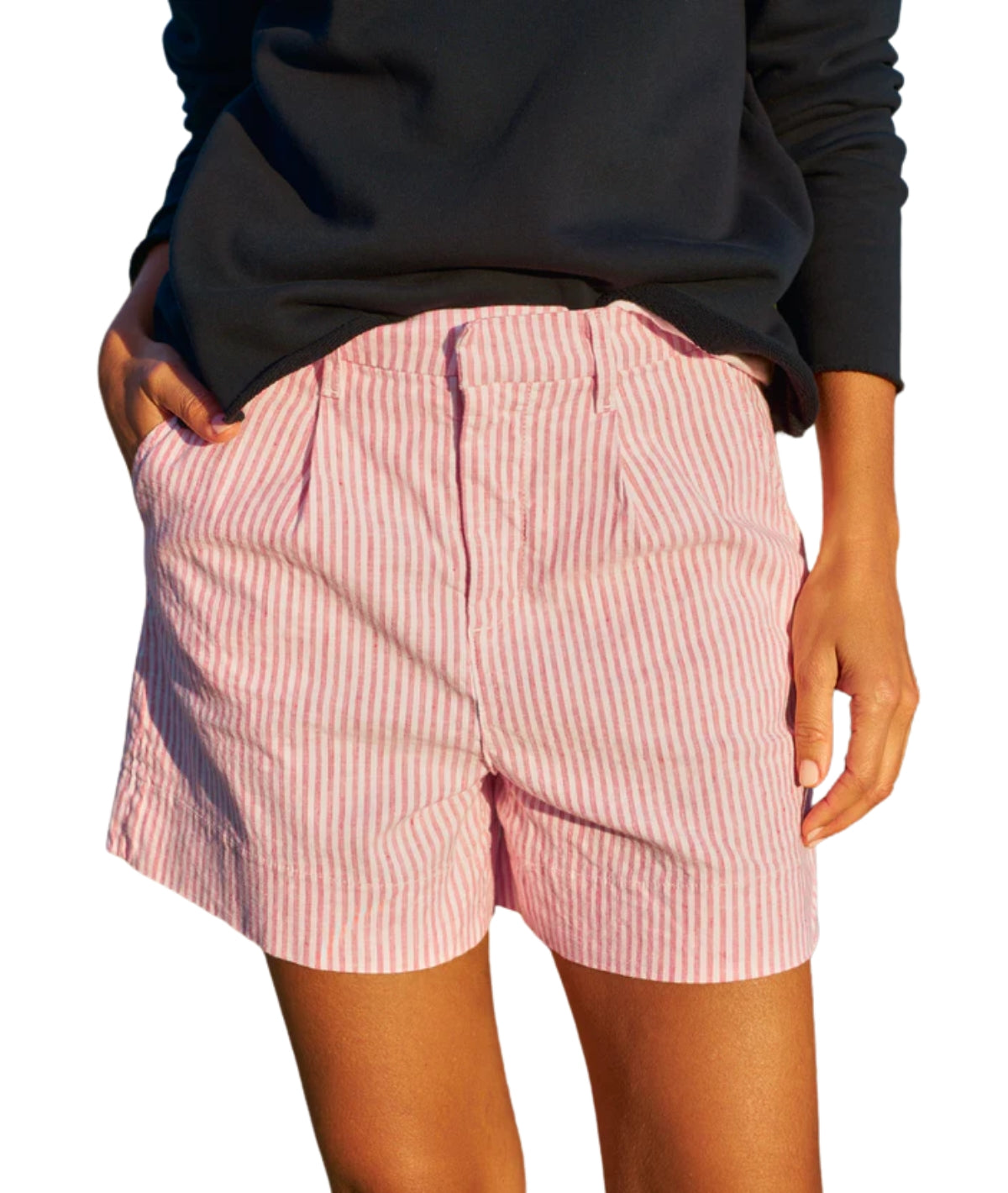 Waterford Walking Short- Red Stripe