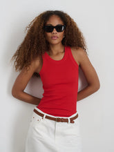 Everyday Rib Tank- Berry Red