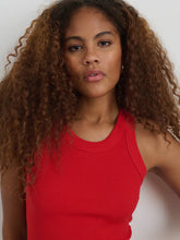 Everyday Rib Tank- Berry Red