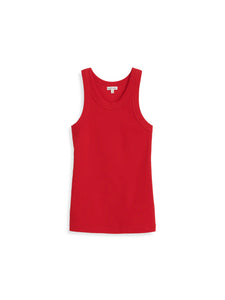 Everyday Rib Tank- Berry Red