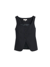 Soho Scoop Vest- Black