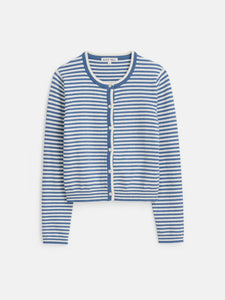 Albertina Cardigan- Azure/Ivory