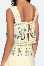 Audra Embroidery Tank Top- Butter