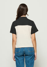 Yvette Colorblock Tee- Jet Black