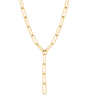 Allegra Lariat Necklace- Gold