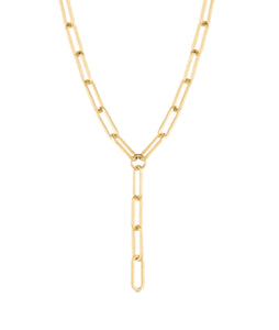 Allegra Lariat Necklace- Gold